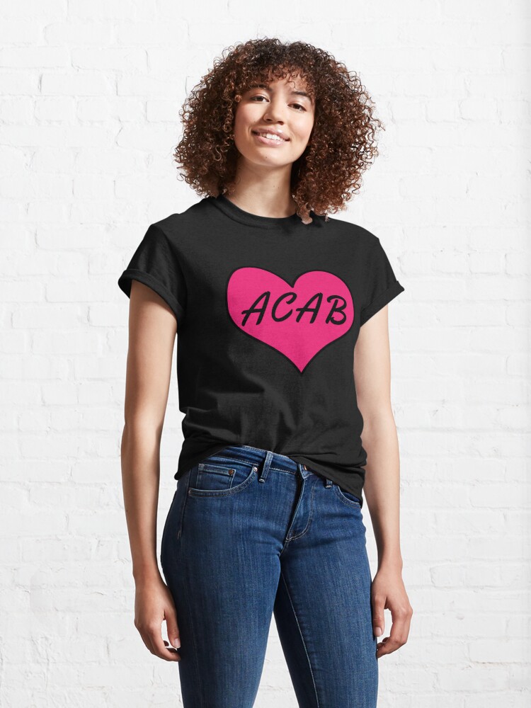 Alternate view of acab heart Classic T-Shirt