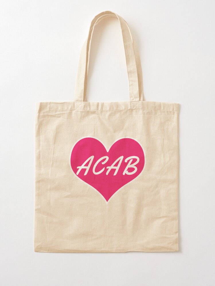 Alternate view of acab heart Tote Bag
