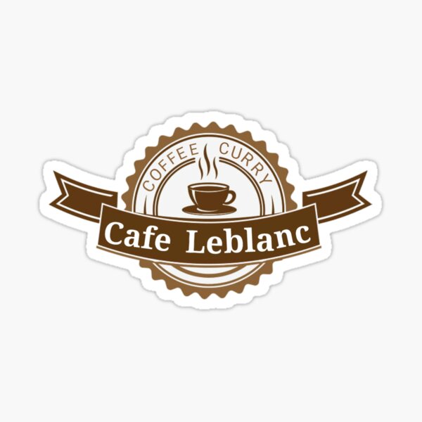 Cafe Leblanc Logotipo Pegatina