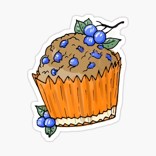 Blueberry Muffin Sticker