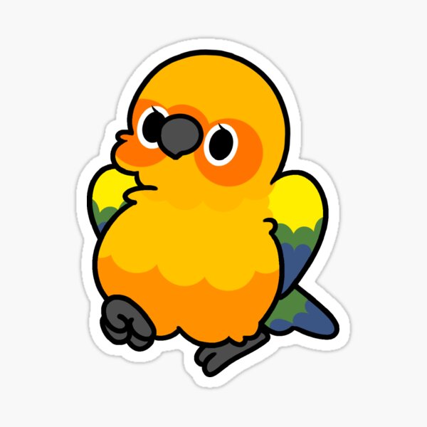 Artikel-Vorschau von Sun Conure - Kawaii Birken, designt und verkauft von blirbos.