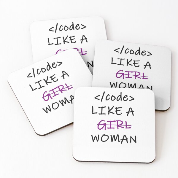 Item preview, Code like a Girl and Woman Web developer designed and sold by CPetty1982.