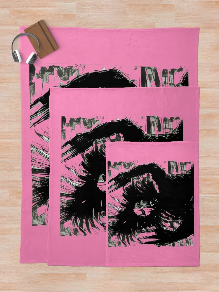 Thumbnail 5 of 6, Throw Blanket, Pretty In Pink Defender designed and sold by JetStreamART.