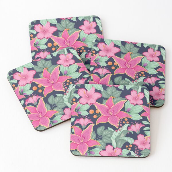 Item preview, Gorgeous Tropical Floral - Pink designed and sold by pugmom4.