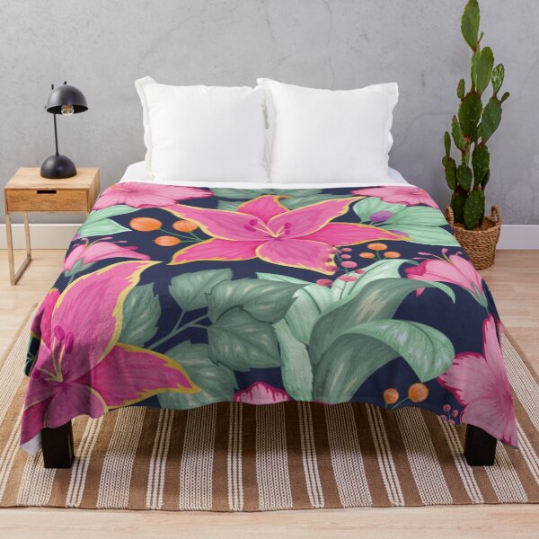 Item preview, Gorgeous Tropical Floral - Pink designed and sold by pugmom4.