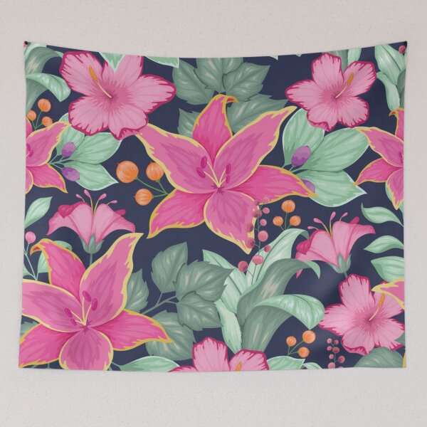Item preview, Gorgeous Tropical Floral - Pink designed and sold by pugmom4.