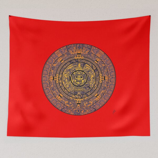 Item preview, Mayan Calendar Interpreted by Swoot - Scarf, Tapestry Plus designed and sold by swoottees.