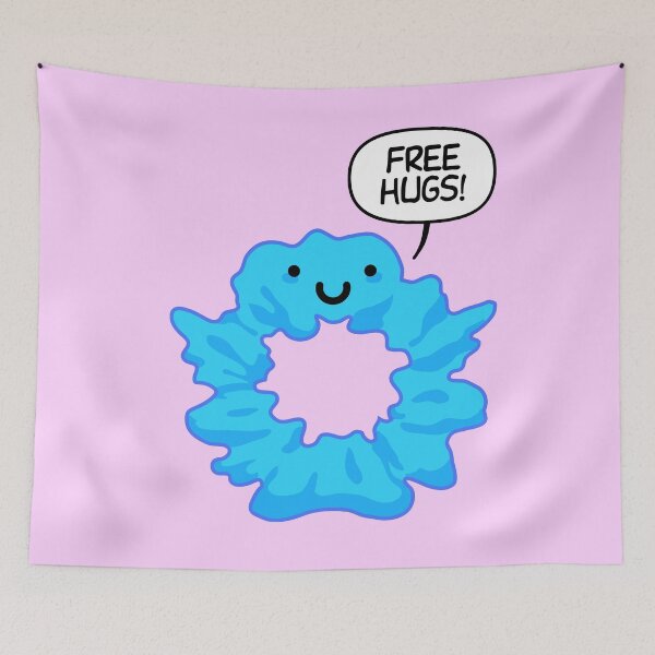 Item preview, Free Hugs! Kawaii Hair Scrunchie designed and sold by AricHutfles.