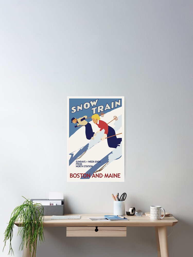 16x24 Vintage Ski on sale Jump Car Poster