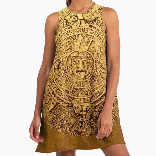 Aztec Calendar Symbol Dresses for Sale | Redbubble Aztec Calendar Symbol Dresses for Sale | Redbubble