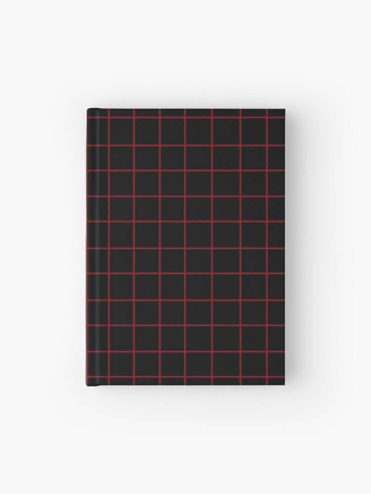 Black Plaid Dot Grid Notebook