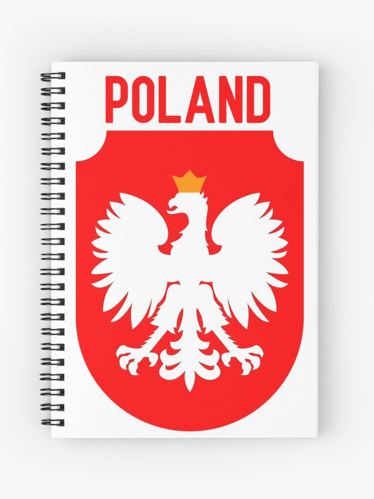 Cuaderno de espiral «Escudo de armas de águila blanca de Polonia» de  Krukowski | Redbubble