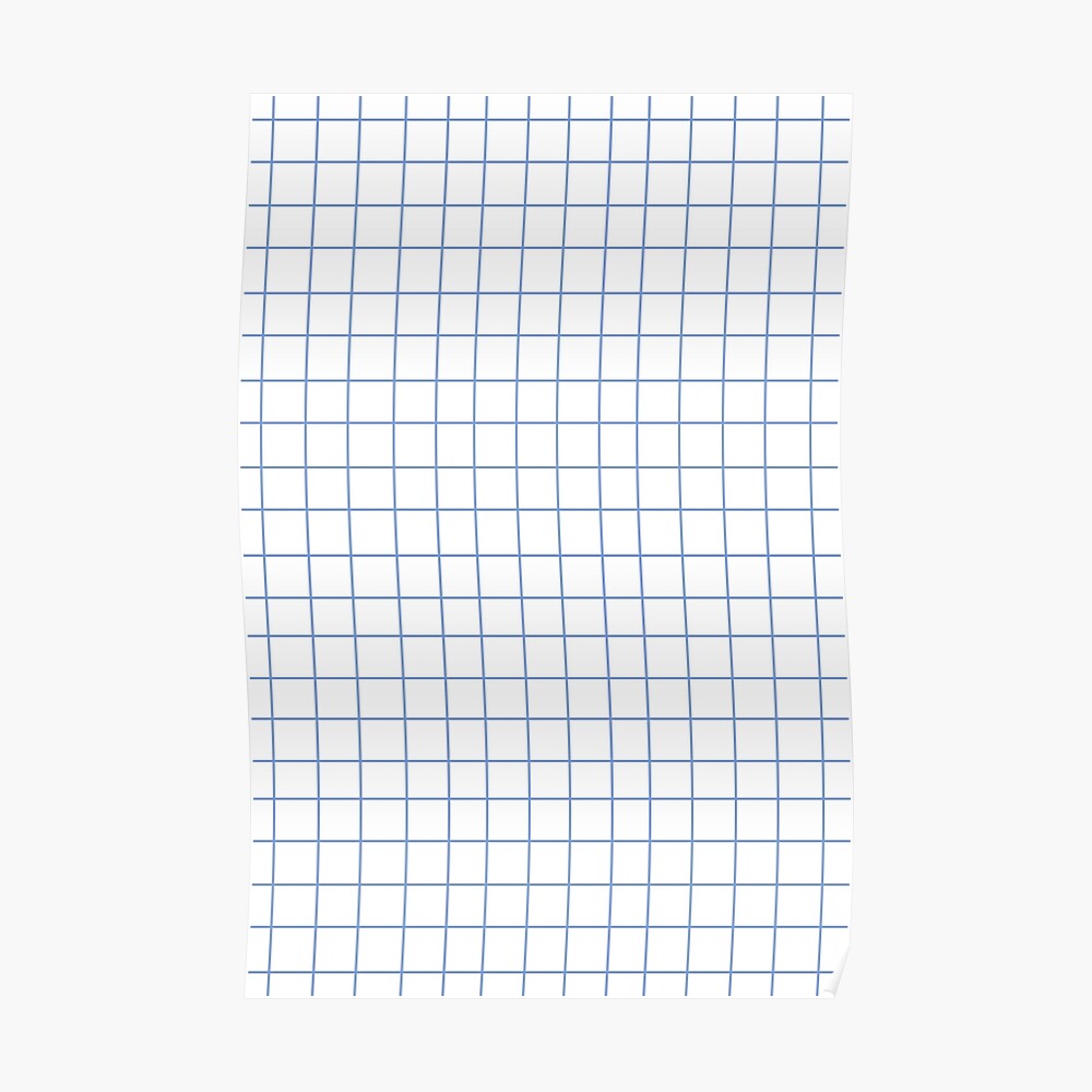 Schulgitter Blaues Gitter Uber Weissem Blatt Papier Asthetisches Muster Maske Von Estellef Redbubble