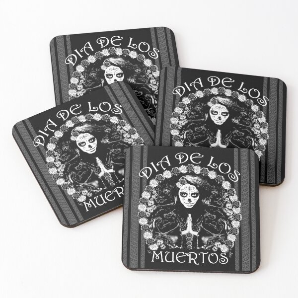 Item preview, Dia De Los Muertos Black & White by Swoot - Scarf designed and sold by swoottees.