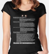 MARK ZUCKERBERG Women's Fitted Scoop T-Shirt