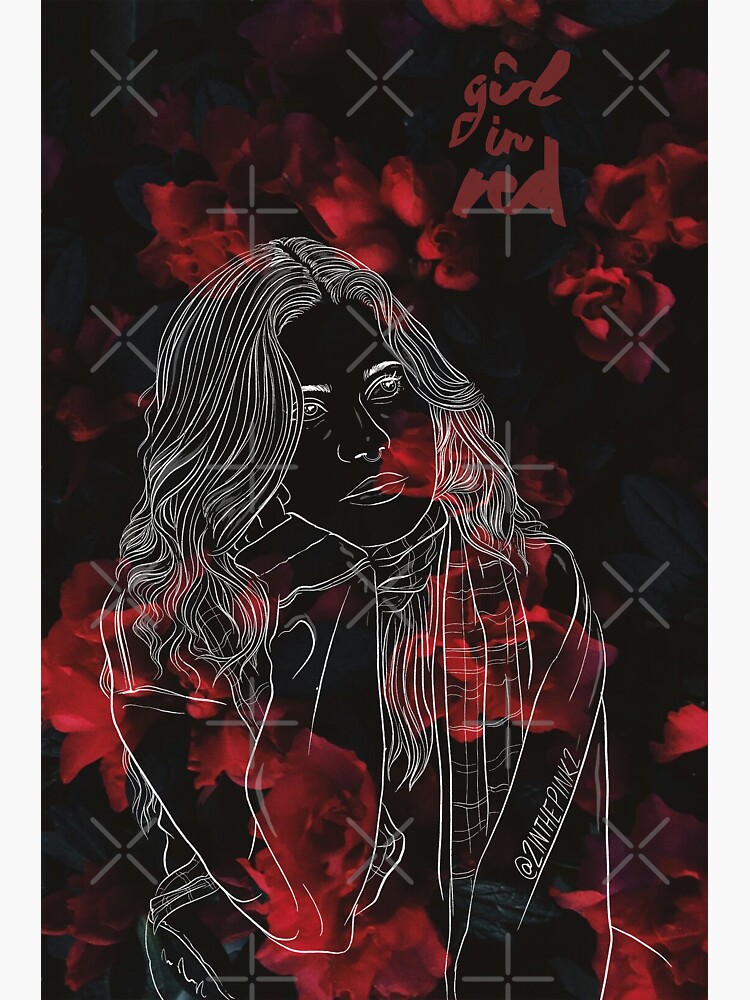 girl-in-red-sticker-for-sale-by-2nthepink-redbubble