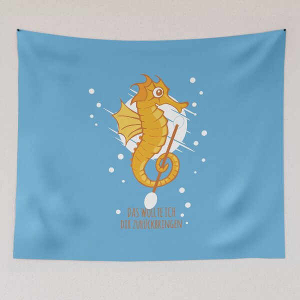 Item preview, Seahorses, marine pollution, plastic waste designed and sold by DerSenat.