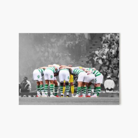 Celtic fc huddle Art Board Print