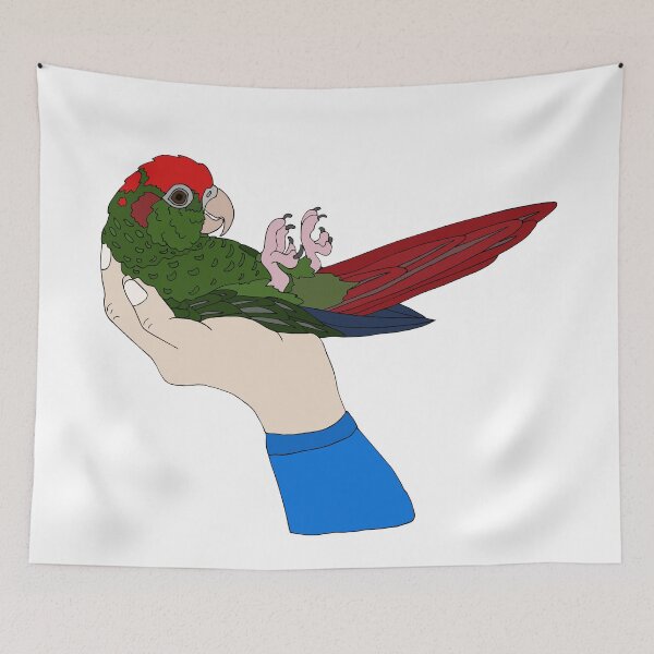 Item preview, Rose-Crowned Conure designed and sold by nolessjess.