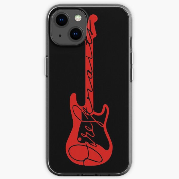 Rote Dire Straits Gitarre iPhone Flexible Hülle
