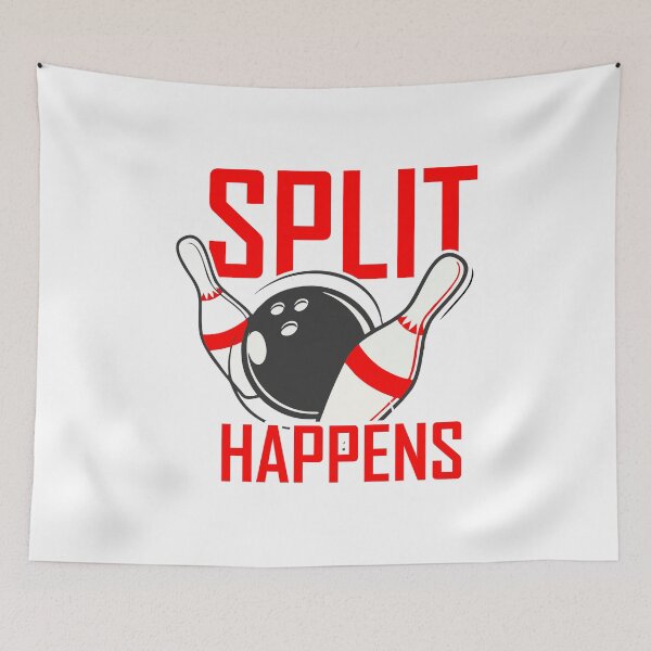 Item preview, Split Happens Bowling funny bowler gift for men women designed and sold by hadleydesigns.
