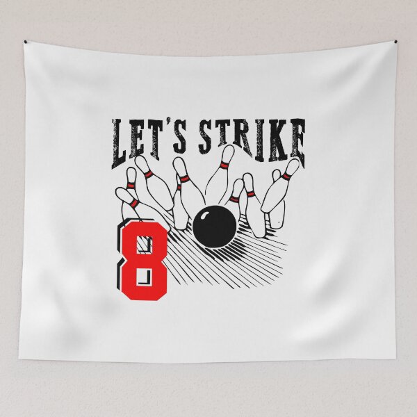 Item preview, Lets Strike 8 Birthday Bowling bowler gift kids boys girls designed and sold by hadleydesigns.