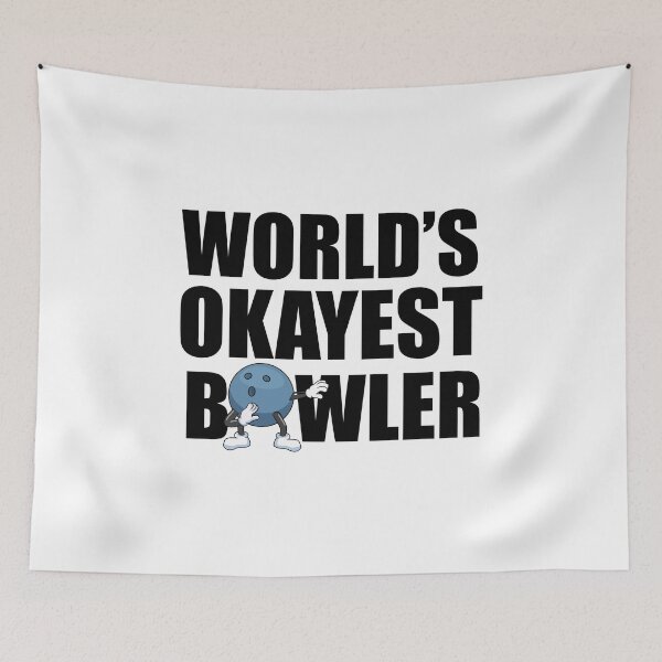 Item preview, Worlds Okayest Bowler Bowling bowler gift for men women designed and sold by hadleydesigns.