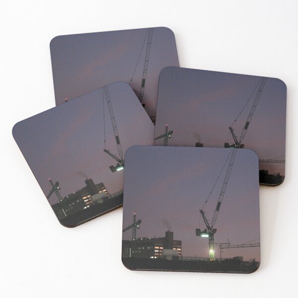 Item preview, Cranes at Night in Sheffield, UK designed and sold by mwcannon.