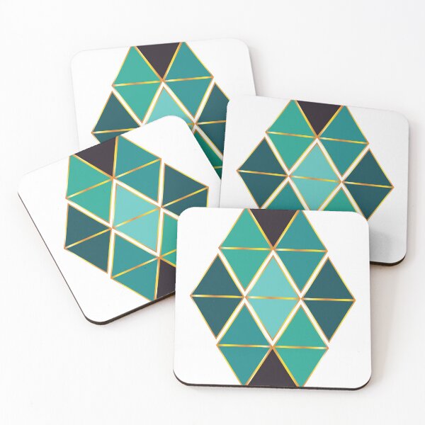 Item preview, Modern contemporary shades of green and gold foil accent  designed and sold by Lilith-Designs.
