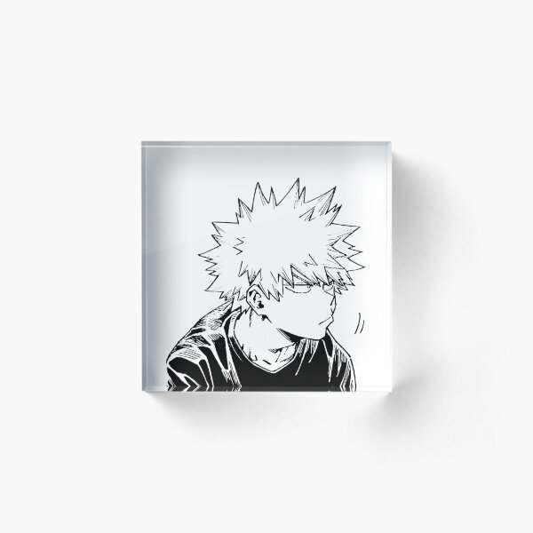 bakugo Annoyed Acrylic Block