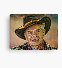 JOHN AND HIS HAT. Canvas Print