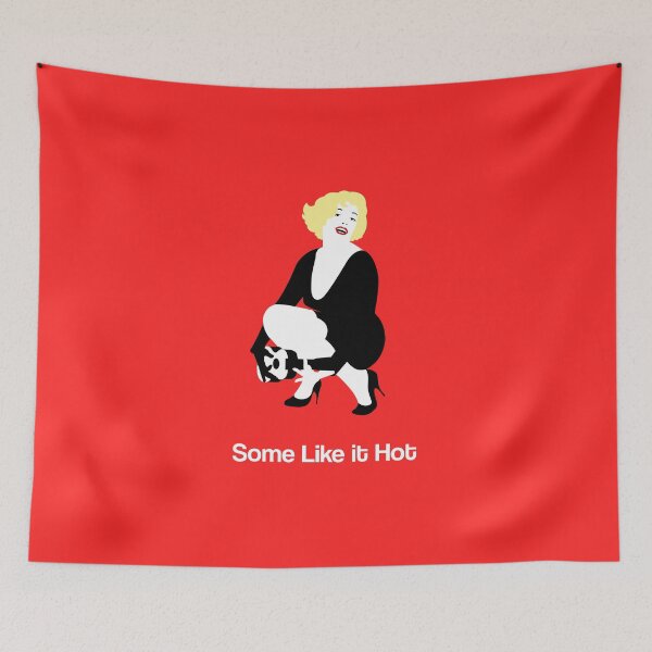 Item preview, Some like it hot minimalist movie fan art Marilyn Monroe designed and sold by Rozbud.