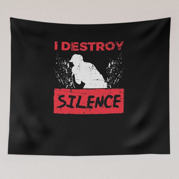 Item preview, I Destroy Silence Karaoke Singer Party Musician designed and sold by jeffded.