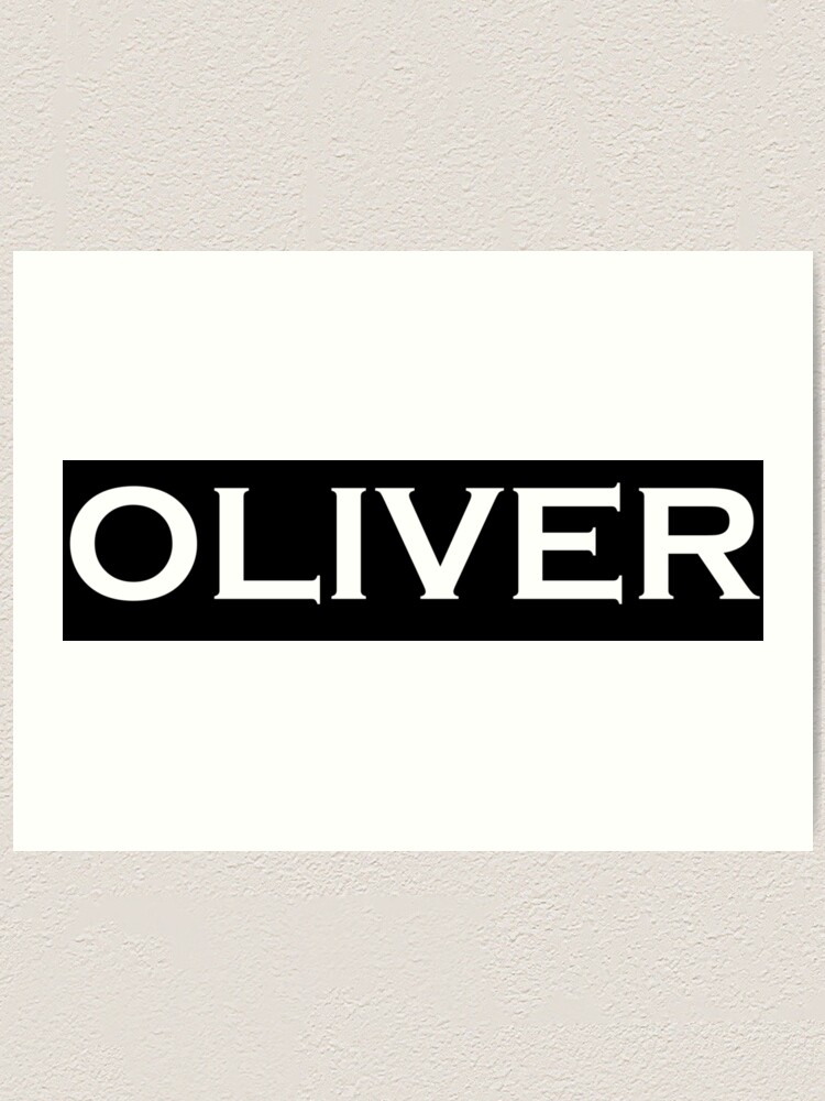 Oliver Name | Art Print