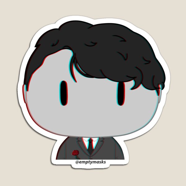 Item preview, Darkiplier 3 - Chibi Head Stickers designed and sold by emptymasksart.