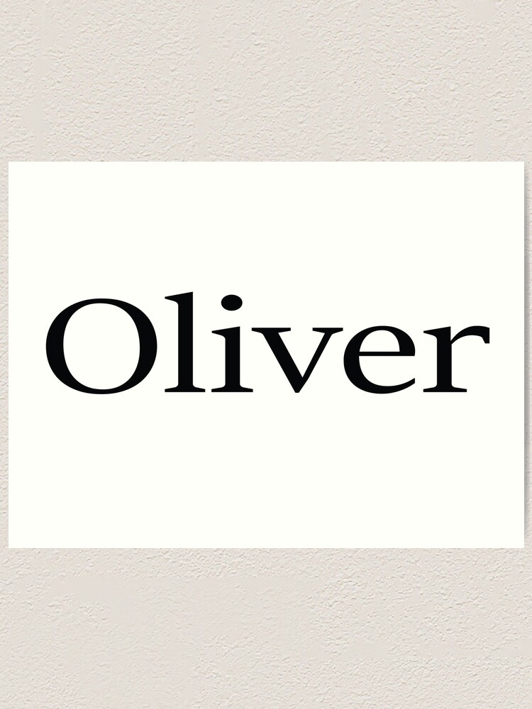 Oliver Name | Art Print