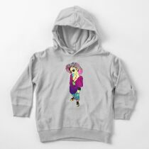 Luffy Chilling Eating Ice Cream OP Toddler Pullover Hoodie