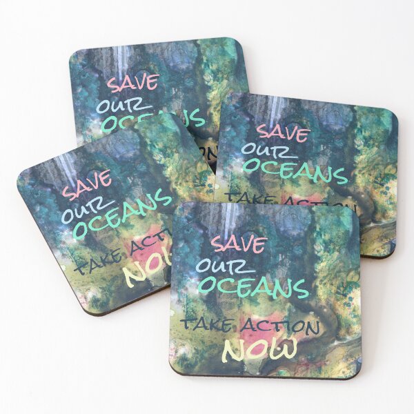 Item preview, Save Our Oceans Take Action Now Ink on Yupo designed and sold by Heatherian.