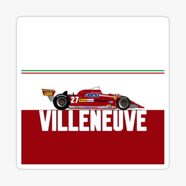 Gilles Villeneuve Stickers for Sale