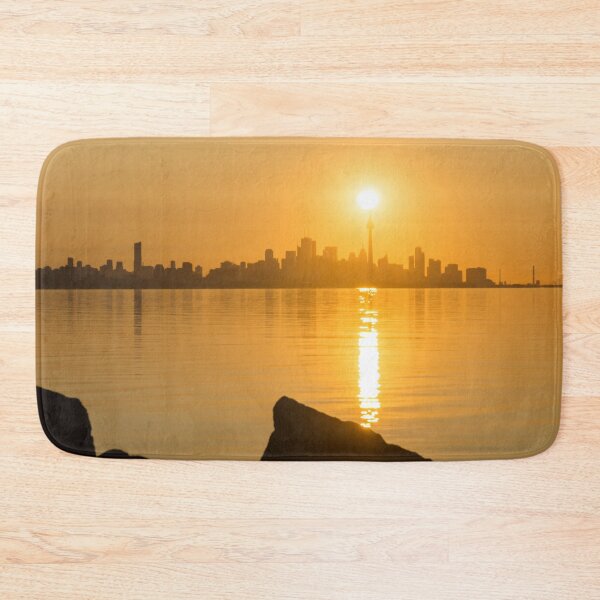 Item preview, Holding the Sun Up - Golden Timing Sunrise Over Torontos Skyline designed and sold by Georgia Mizuleva.