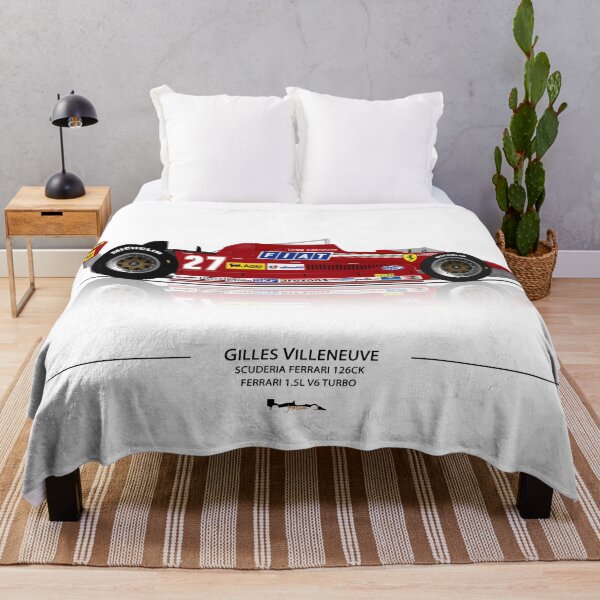 Item preview, Gilles Villeneuve - 126CK - Art Print designed and sold by JageOwen.