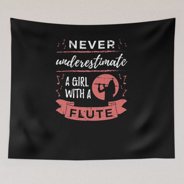 Item preview, Never Underestimate A Girl With A Flute Flutist designed and sold by jeffded.