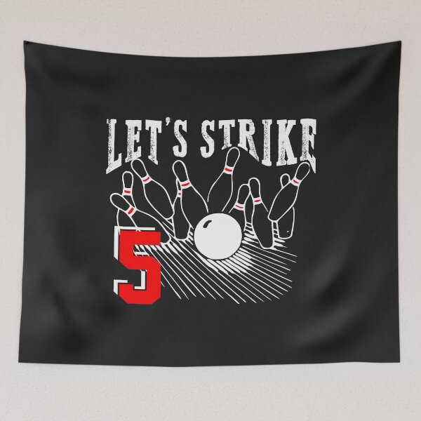 Item preview, Lets Strike 5 Birthday Bowling funny party bowler gift designed and sold by hadleydesigns.