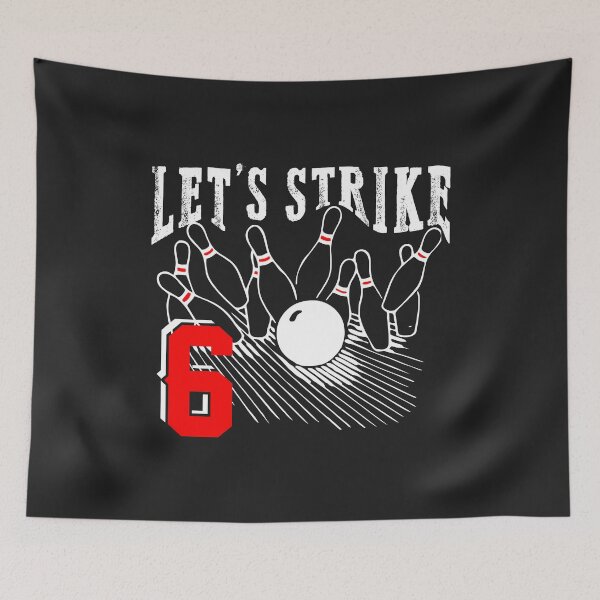 Item preview, Lets Strike 6 Birthday Bowling funny party bowler gift designed and sold by hadleydesigns.