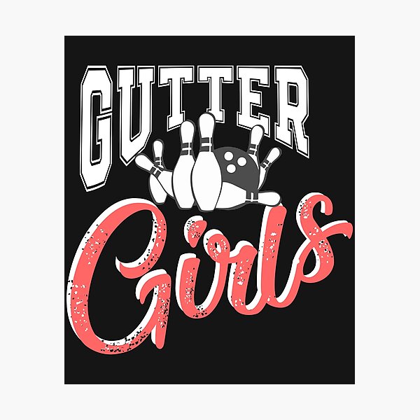 Item preview, Gutter Girls Bowling matching funny bowler gift league team designed and sold by hadleydesigns.