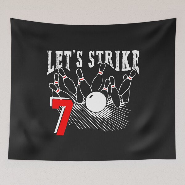 Item preview, Lets Strike 7 Birthday Bowling funny party bowler gift designed and sold by hadleydesigns.