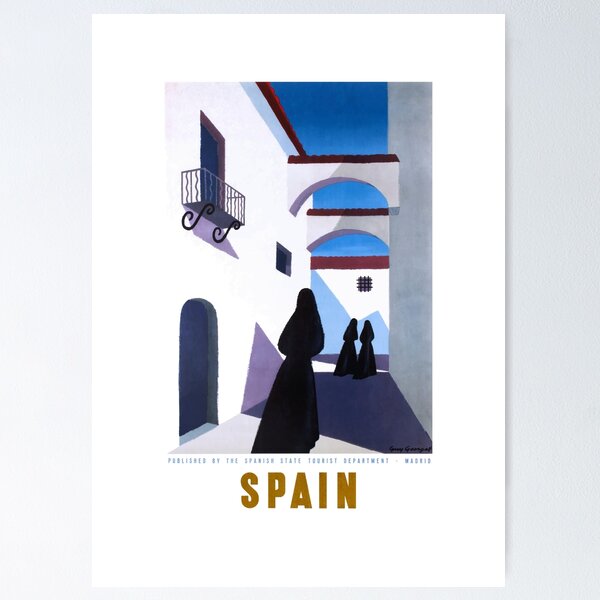 Artikel-Vorschau von 1950 Spanien Guy Georget Reiseplakat, designt und verkauft von retrographics.
