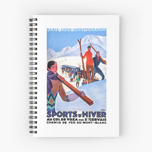 Item preview, 1930 Winter Sports In The French Alps Poster designed and sold by retrographics.