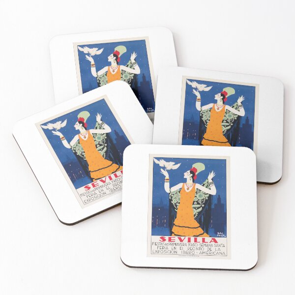 Item preview, Spain 1930 Seville April Fair Travel Poster designed and sold by retrographics.