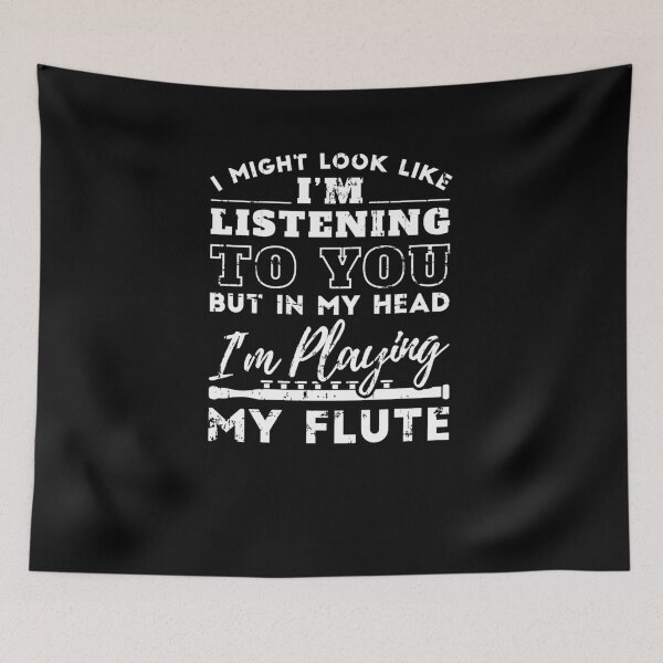 Item preview, In My Head Im Playing My Flute Flutist designed and sold by jeffded.